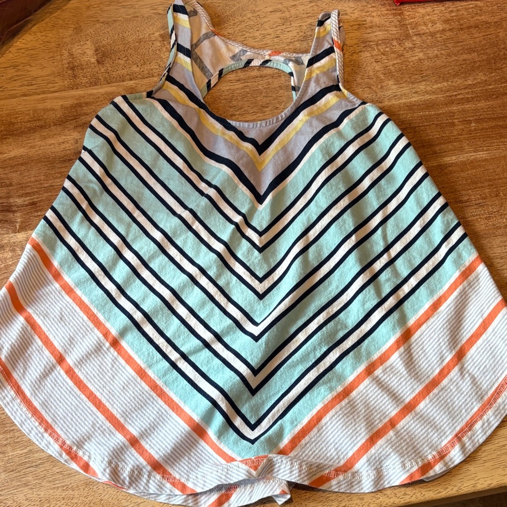 Anthropologie Striped Sleeveless Top